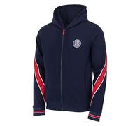 PSG Felpa con cappuccio con cerniera, collezione ufficiale Paris Saint Germain