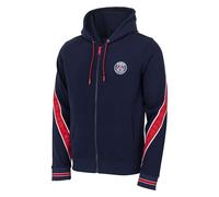 PSG Felpa con cappuccio con cerniera, collezione ufficiale Paris Saint Germain