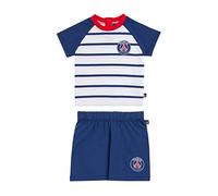 PSG Paris Saint Germain - Set da bambino con maglietta + pantaloncini, collezione ufficiale Paris Saint Germain, 3 mesi