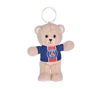PSG - Portachiavi con orsetto di peluche, 15 cm, licenza ufficiale Paris Saint-Germain, mini peluche in maglia rimovibile, accessorio PSG per bambini e adulti sostenitori, regalo Souvenir Fan Foot