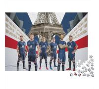 PSG Puzzle Impossibili 1000 Pezzi Kylian Mbappé Calcio Star Decorazione Per La Casa. Rilassamento E Intelligence Per Adulti E Ragazzi Da 14 Anni 70x50cm/1000pcs