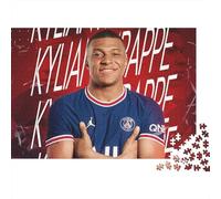 PSG Puzzle Impossibili 1000 Pezzi Kylian Mbappé Calcio Star Decorazione Per La Casa. Rilassamento E Intelligence Per Adulti E Ragazzi Da 14 Anni 70x50cm/1000pcs