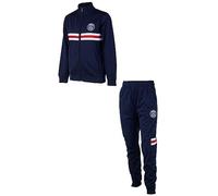 PSG Tuta Uomo Donna Ufficiale - Tuta Paris Saint Germain Uomo con Zip - Allenamento Gioco Calcio - Gadget Abbigliamento Paris Saint-Germain 2 (IT, Testo, M, Regular, Regular, Blu)