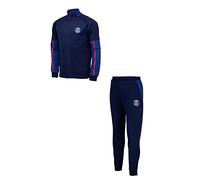 PSG Tuta Uomo Donna Ufficiale - Tuta Paris Saint Germain Uomo con Zip - Allenamento Gioco Calcio - Gadget Abbigliamento Paris Saint-Germain (IT, Testo, XXL, Regular, Regular, Blu)