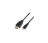 PRO SIGNAL Cavo HDMI Maschio A a Micro D Maschio, Placcato in Oro, 3m Nero