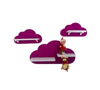 PsGreen Set di 3 nuvole compatibili/adatti per i personaggi Toniebox (viola)