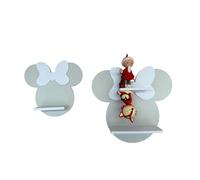 PsGreen Set Minnie & Micky compatibile per Tonie Tonies (grigio chiaro/bianco Minnie)