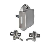 PSH11N Push Lock Unilaterale con ganci fori asta satinato Serratura Bagno Camper