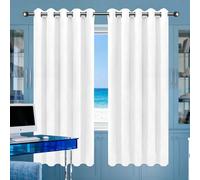 PSHYJUN Tende per Interni Moderne 144 x 181 cm Isolanti Termiche Protezione Della Privacy Tende Soggiorno, Finestre per Camera da Letto Moderne, Bianco