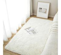 PSHZHIM Tappeto a Pelo Lungo 50 x 190 cm Tappeto Morbido e Fluffy, Non Perde Pelo e Lavabile Lungo Shaggy Salotto a Alto per Soggiorno, Camera da Letto, Cucina, Bianco