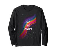 Psichedelico I Am The Universe Trippy Rainbow Hippie Maglia a Manica