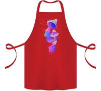 Psichedelico Magico Funghi Lsd Cotone Grembiule 100% Biologico
