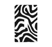 Psichedelico Nero Bianco Turbinio Ondulato Linee Astratte Copertura Interruttore della Luce Decorativo Singolo Toggle 1 Gang Piastra da Parete per Cucina Casale Camera Da Letto Bagno Arte Decor