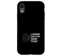 Psicologo clinico Orgoglio per la salute mentale Rorschach Brain Custodia per iPhone XR