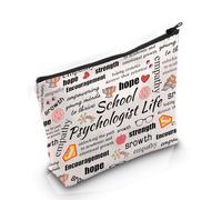 Psicologo scolastico Regalo Scuola Psicologo Vita Trucco Cerniera Pouch per Scuola Psicologia Consulente Scuola, Sch-psicologo