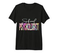 Psicologo Scolastico Tie Dye Back To School apprezzamento Maglietta Premium