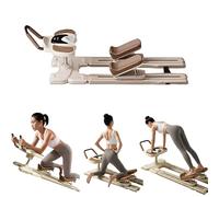 PSKJHN Crawling Machine, Spine Twist & Stretch Trainer, Ampiezza di Movimento di 74 Cm, Macchina di Strisciamento Fitness con Timer LED per Allenamento di Addominali, Vita E Core, Portata 100 kg