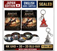 PSL Avatar: Fire and Ash 4K UHD + 3D + 2D Blu-ray 5-Disc Japan Edi con portac...