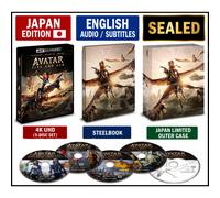 PSL Avatar: Fire and Ash 4K UHD SteelBook 5-Disc Set Japan Limited Outer Case