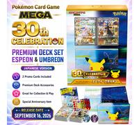 PSL Pokemon Card Game MEGA 30th Celebration Premium Deck Set Espeon Umbreon