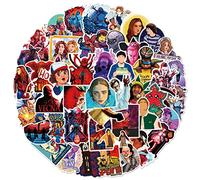 PSL - Set di adesivi Stranger Things Stagione 4 impermeabili per laptop, telefono, borraccia, computer, bagagli, casco, skateboard, motocicletta, colore fotografico - 53 pezzi