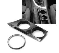 PSLER Accessori Auto Console Centrale Portabicchieri B-MW Serie 1 E81 E82 E87 E88 2004-2011 (Carbone)