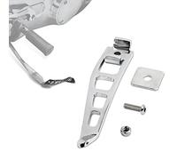 PSLER Cavalletti laterali accessori per attrezzi di assistenza per moto Jiffy Kit di estensione del supporto del pedale per Dyna Street Bob FXDB Fat Bob Low Rider Super Glide Custom 1993-2017, cromato