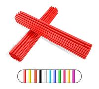 PSLER Copri Raggi Riutilizzabili 72 Pezzi per Bici Moto Sedia a Rotelle Montagna,Copriruota Raggi Coperchio Avvolgente Decorazione - Rosso