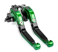 Moto Leva Freno Leve Frizione, PSLER® 1 Paio di Leve Lunghezza 185mm / 7,28 pollici Leve per Frizione e Freno Moto Set, per Kawasaki ER-6F ER-6N 2009-2016 (Verde)