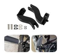 PSLER - Staffa per pedana passeggero per moto, estensione per pedana posteriore, per Touring Road King Street Glide Road Glide Electra Glide Ultra Classic dal 1993 in poi, nero