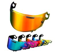 PSLER Visiera per ARIA RX-7V Renegade-V RX-7X REO XD Regent-X VAS-V Corsair-X Quantum-X Signet-X Defiant-X Concept-X,Visiera Colorata Accessori per Casco da Moto Ricambio(Rosso Dorato Intenso)