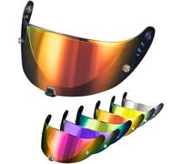 PSLER Visiera per Casco per EXO 520 1400 R1 Visiera Colorata per Scorpion EXO 391 520 1400 R1,Protezione UV per Moto Accessori di Ricambio per Visiera Protettiva(Rosso Trasparente)