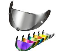 PSLER Visiera per Casco per EXO 520 1400 R1 Visiera Colorata per Scorpion EXO 391 520 1400 R1,Protezione UV per Moto Accessori di Ricambio per Visiera Protettiva(Argento Trasparente)