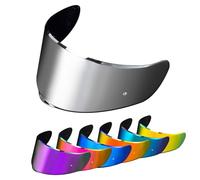 PSLER Visiera per Casco per LS2 FF801 FF397 VECTOR FT2,Visiera Colorata Accessori per Sedici Strada 2 Strada 3,Casco da Moto Ricambio(Argento)