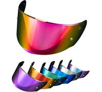 PSLER Visiera per Casco per LS2 Outer FF320 Rapid FF353 Assault FF328 Stream FF800,Visiera Colorata Accessori per Casco da Moto Ricambio(Rosa Intenso Rosso)