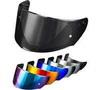 PSLER Visiera per Casco per LS2 Outer FF320 Rapid FF353 Assault FF328 Stream FF800,Visiera Colorata Accessori per Casco da Moto Ricambio(Nero Chiaro)