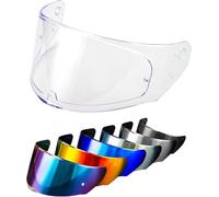PSLER Visiera per Casco per LS2 Outer FF320 Rapid FF353 Assault FF328 Stream FF800,Visiera Colorata Accessori per Casco da Moto Ricambio(Trasparente)