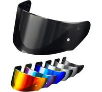 PSLER Visiera per Casco per LS2 Outer FF320 Rapid FF353 Assault FF328 Stream FF800,Visiera Colorata Accessori per Casco da Moto Ricambio(Nero Scuro)