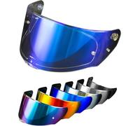 PSLER Visiera per Casco per LS2 Outer FF320 Rapid FF353 Assault FF328 Stream FF800,Visiera Colorata Accessori per Casco da Moto Ricambio(Blu Trasparente)