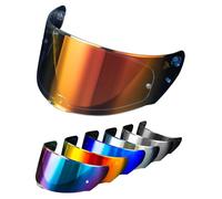 PSLER Visiera per Casco per LS2 Outer FF320 Rapid FF353 Assault FF328 Stream FF800,Visiera Colorata Accessori per Casco da Moto Ricambio(Rosso Trasparente)