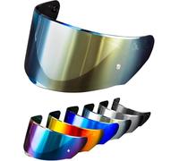 PSLER Visiera per Casco per LS2 Outer FF320 Rapid FF353 Assault FF328 Stream FF800,Visiera Colorata Accessori per Casco da Moto Ricambio(Marrone Intenso Oro)
