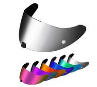 PSLER Visiera per Exo R420(NON compatibile con R520) - Visiera Colorata Accessori per Casco da Moto Ricambio(Argento-Specchio)