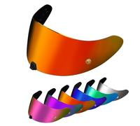 PSLER Visiera per Exo R420(NON compatibile con R520) - Visiera Colorata Accessori per Casco da Moto Ricambio(Rosso Intenso)