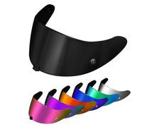 PSLER Visiera per Exo R420(NON compatibile con R520) - Visiera Colorata Accessori per Casco da Moto Ricambio(Nero Scuro)