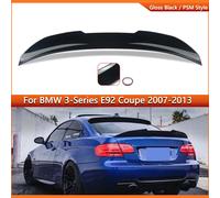 PSM Stile Posteriore Ali di Coda Labbro PER 2007-2013 BMW E92 M3 2DR Vero Highkick Duckbill Nero Lucido Tronco Posteriore Spoiler Magickit