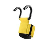 PSNKLMM 1 gancio antiscivolo for sollevamento pesi, sollevamento pesi, stacco da terra, trazioni alla sbarra e gancio for esercizi di fitness.(Yellow 1)