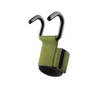 PSNKLMM 1 gancio antiscivolo for sollevamento pesi, sollevamento pesi, stacco da terra, trazioni alla sbarra e gancio for esercizi di fitness.(Green 1)
