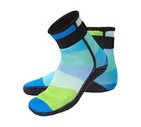 PSNKLMM Calzini da Sub in Neoprene 3,0 mm, Stivali Surf Antiscivolo, Calzini Muta, for tenersi al Caldo in acque Fredde, Immersioni e Nuoto(GreenBlue,XXS)
