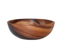 PSNKLMM Ciotola di legno Stoviglie for la casa e bacinella Piatto frutta Insalata Zuppa(18X7.5CM)
