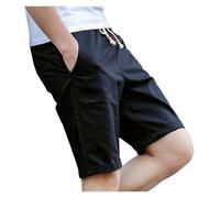 PSNKLMM Cortos De Lino Y Algodón para Hombre Shorts Transpirables De Color Sólido Ropa De Calle para Fitness(Beige,4XL)